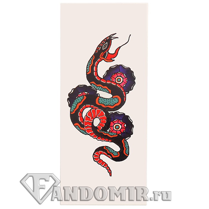 Татуировка на тело "Змея олд скул"