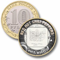 Коллекционная монета RED HOT CHILI PEPPERS #25 СИНГЛ WARPED