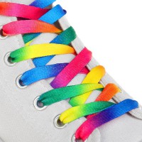 Шнурки для обуви. Радужные (90 см)