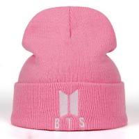 Шапка BTS (new logo) розовая