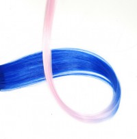 Прядка волос Сине-Розовая