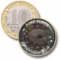 Коллекционная монета PINK FLOYD #32 СИНГЛ ONE SLIP