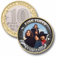 Коллекционная монета PINK FLOYD #35 ФОТО ГРУППЫ