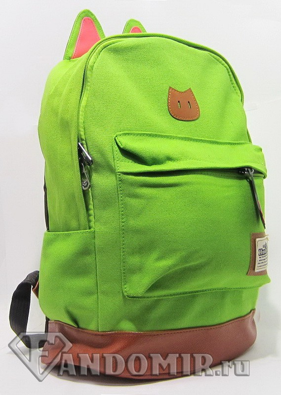Рюкзак с ушками. Зелёный