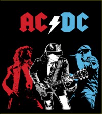Нашивка AC/DC (арт.706)(тканная)