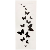 Татуировка на тело "Черные бабочки"