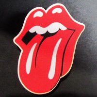 Деревянный значок Rolling Stones