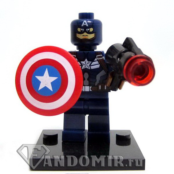 Фигурка Капитан Америка (Lego-совместимые) (5 см)
