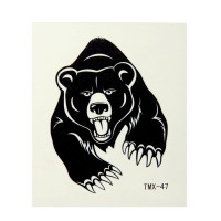 Татуировка на тело "Чёрный медведь"