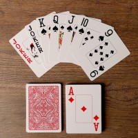 Карты игральные "Golem" для покера, красная рубашка (54шт) 
