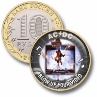 Коллекционная монета AC/DC #24 BLOW UP YOUR VIDEO