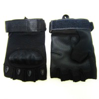 Перчатки Тактические Карбон (без пальцев). Чёрные