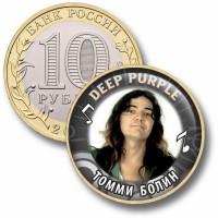 Коллекционная монета DEEP PURPLE #08 ТОММИ БОЛИН
