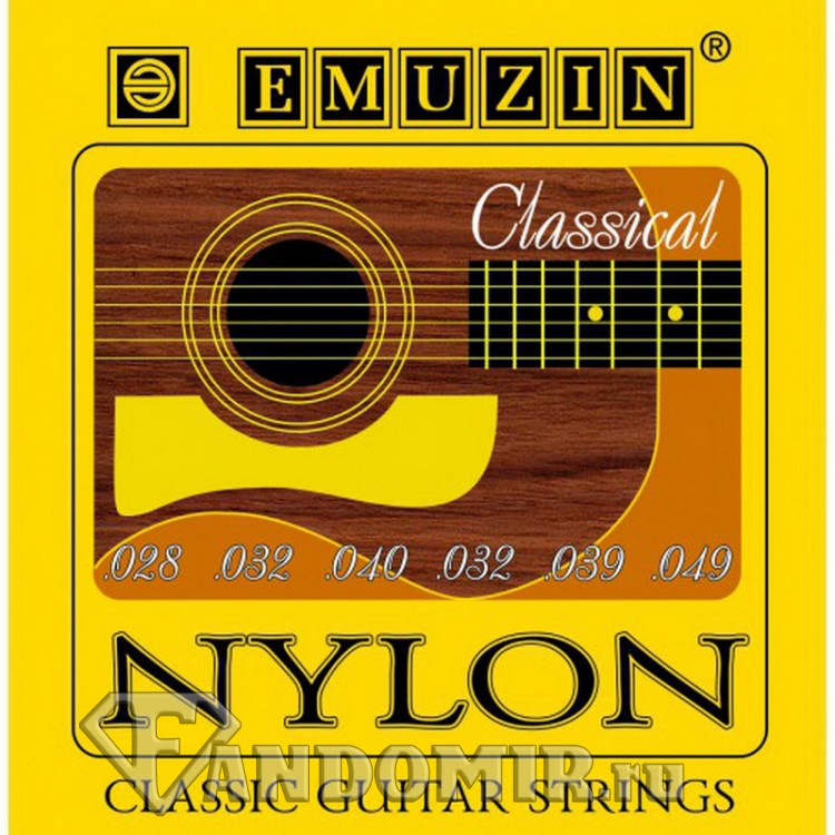Струны EMUZIN 6 С311 28-49 Nylon Classical. Классика (нейлон+латунь)