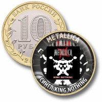 Коллекционная монета METALLICA #23 СИНГЛ KING NOTHING
