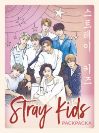 Stray kids. Раскраска с участниками одной из самых популярных k-pop групп