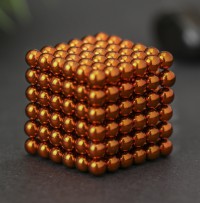 Неокуб Антистресс магнит 216 шариков, оранжевый