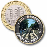 Коллекционная монета BEATLES #16 ABBEY ROAD