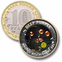 Коллекционная монета DEEP PURPLE #22 WHO DO WE THINK WE ARE