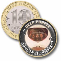 Коллекционная монета DEEP PURPLE #25 COME TASTE THE BAND