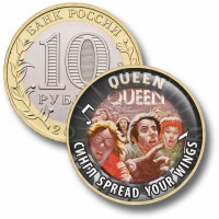 Коллекционная монета QUEEN #31 СИНГЛ SPREAD YOUR WINGS