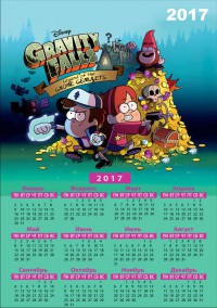 Настенный календарь GRAVITY FALLS #4
