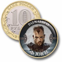 Коллекционная монета ВИКИНГИ #24 ФЛОКИ