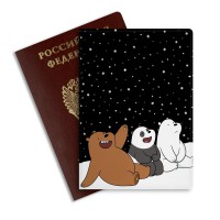 Обложка на паспорт WE BARE BEARS #1