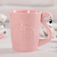 Кружка "Фламинго", цвет розовый 370 мл