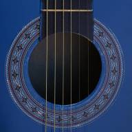 Гитара классическая синяя, 6-ти струнная (97см)  - Гитара классическая синяя, 6-ти струнная (97см) 
