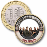 Коллекционная монета ЛЕГЕНДЫ ЗАРУБЕЖНОГО РОКА #11 IRON MADEN