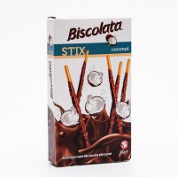 Бисквитные палочки Biscolata. Молочный шоколад, кокосовая стружка (32г)