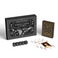 Подарочный набор 2 в 1 «Poker cards and cubes» Ренессанс, 54 карты, кубики 