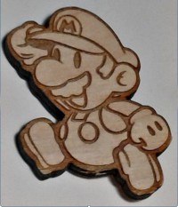 Значок Woodnuts - Марио