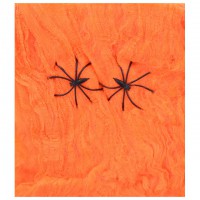 Паутина Оранжевая с пауками