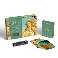 Подарочный набор 2 в 1 Сандро Боттичелли «Playing cards. Art collection», 54 карты, кубики