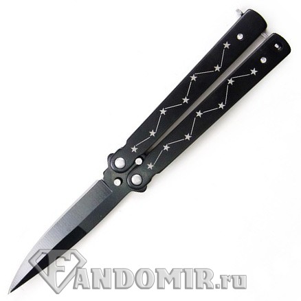 Нож-бабочка Малый. Black #002