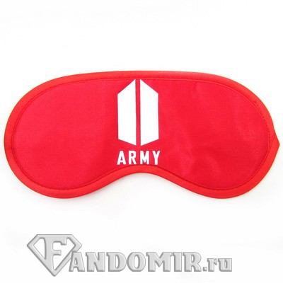 Маска для сна BTS Army. Красная
