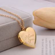 Кулон-медальон Сердце. I Love You. Gold - Кулон-медальон Сердце. I Love You. Gold