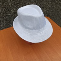 Шляпа с узкими полями БЕЛАЯ