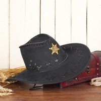 Ковбойская шляпа Шериф, р-р.56-58, цвет чёрный