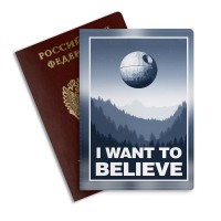 Обложка на паспорт I WANT TO BELIEVE #1