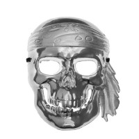 Карнавальная маска "Пират", цвет серебро 