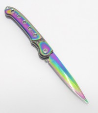 Нож Выкидной с кнопкой. Rainbow #001