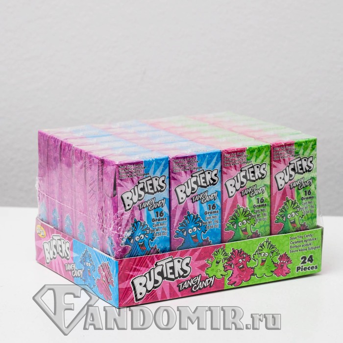Сахарное драже JOJO Busters tangy candy, ассорти (16г)