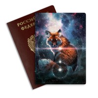 Обложка на паспорт ЛИС КОСМОС #1