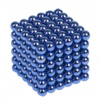 Неокуб Антистресс магнит 216 шариков, синий