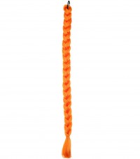 Коса на резинке, оранжевый (80см)