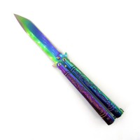 Нож-бабочка. Rainbow #007