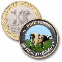 Коллекционная монета PINK FLOYD #11 ATOM HEART MOTHER